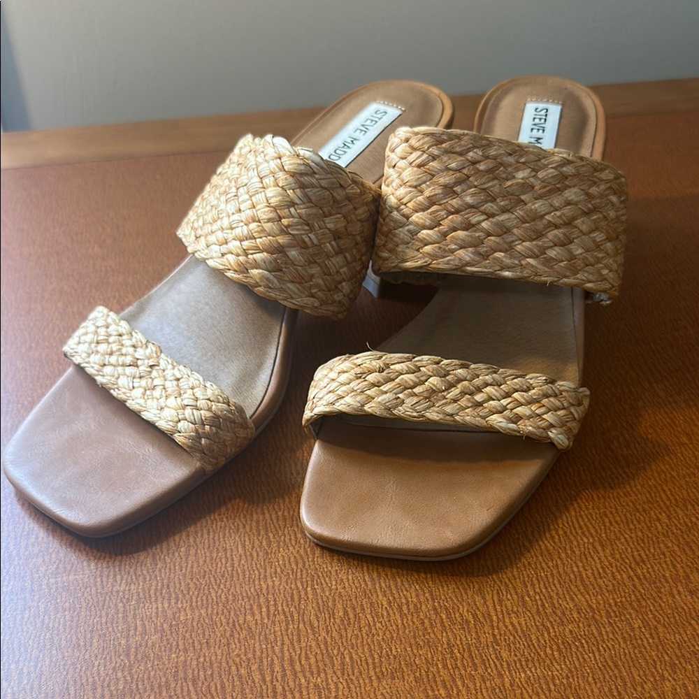 Steve Madden Women's Brown Woven Sandals